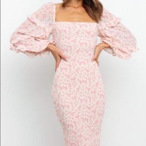 Petal and Pup Leia Dress (Pink and Cream)